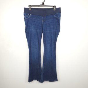 Old Navy Maternity Medium Wash Skinny Flare Denim Maternity Jeans Size 14